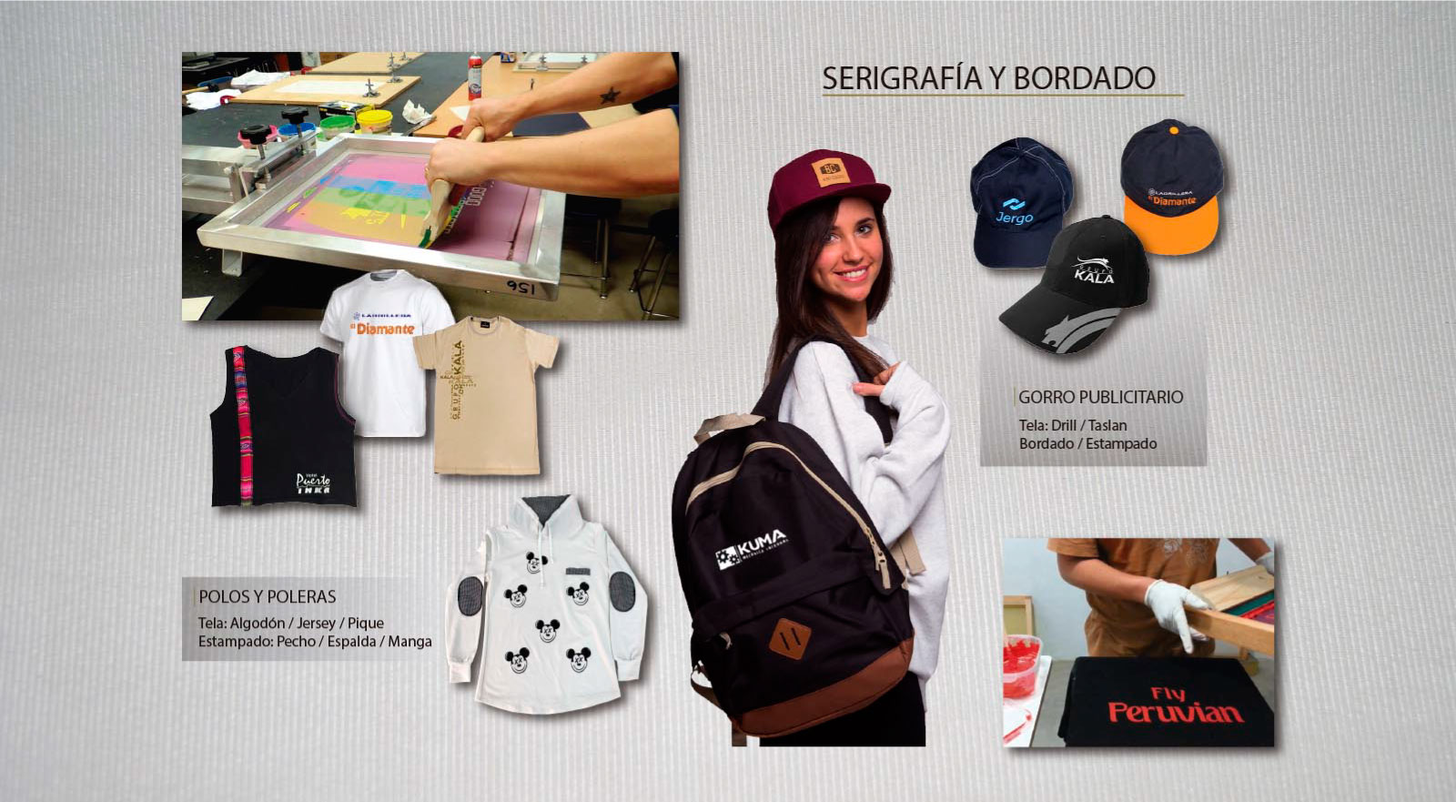 Serigrafía y Bordado