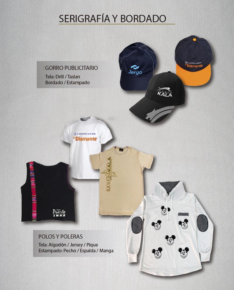 Serigrafía y Bordado